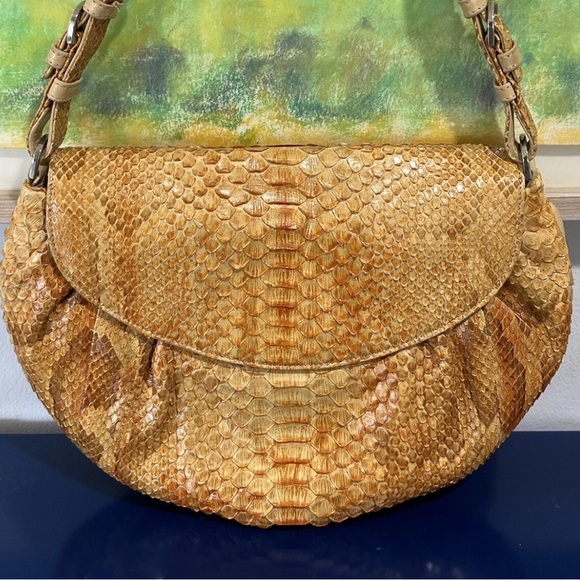 レディース 00s y2k BORELLI PIERINA Python handbag